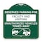 Signmission Reserved Parking for Faculty and Visitors Unauthorized Vehicles Towed Away, A-DES-GW-1818-23103 A-DES-GW-1818-23103 - alternate 1